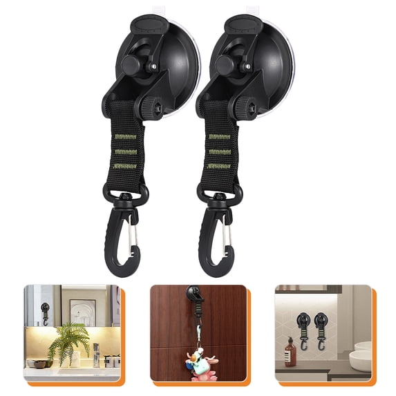 HEATSHAKING Suction Cup Hooks For Stockings Suction Cup Hook Green Abs 2Pcs