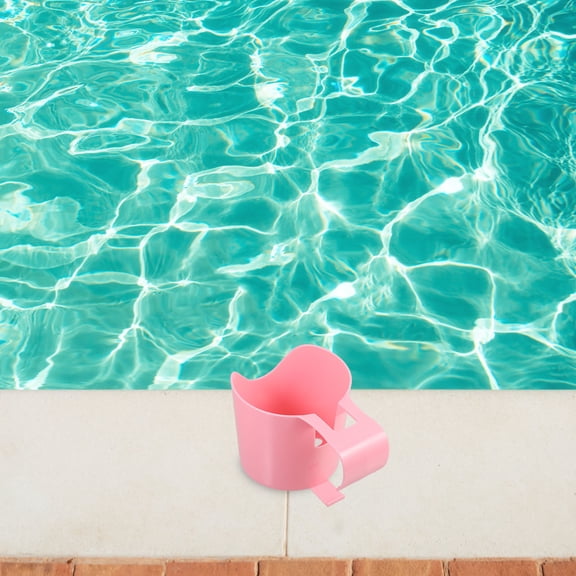 Masteelf 2 Pcs Swimming Pool Cup Rack Side Holder The Inflatable Hydrate Pink