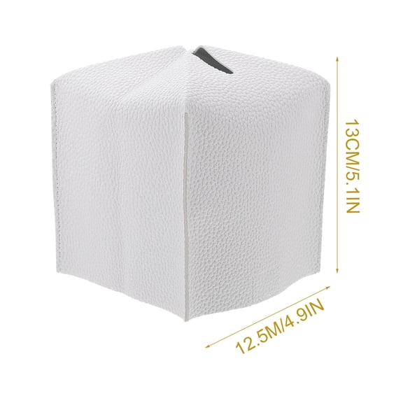 Masteelf 2 Pcs Tissue Box Tissue Storage Case Office 13X12.5X12.5CM White