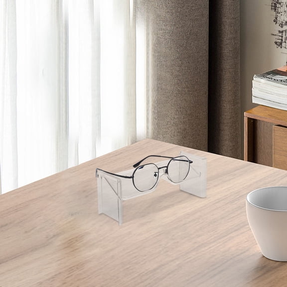 Masteelf 2 Pcs  Transparent Eyeglasses Storage Rack Sunglasses Organizer For Office Home Desk Glasses Holder Eyeglass Display Stand For Sunglasses And Eyewear