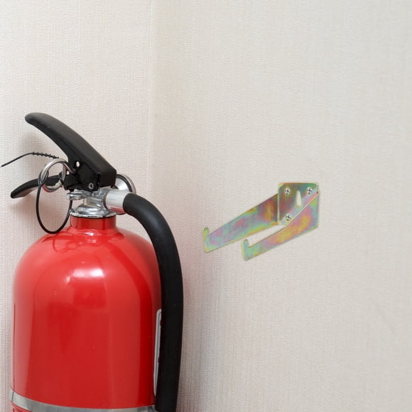 Masteelf 2 Pcs Wall-Mounted Fire Extinguisher Bracket Metal Hook for Extinguishers Secure for Easy Access and Safety Fire Extinguisher Wall Hook