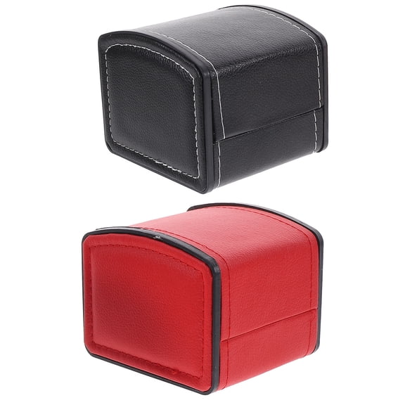 Masteelf  2 Pcs Watch Cases for Men Wristwatches Display Box Travel Elegant