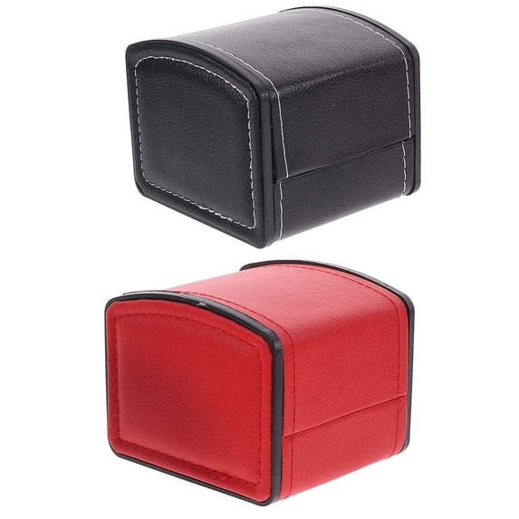 Masteelf 2 Pcs Watch Cases for Men Wristwatches Display Box Travel Elegant