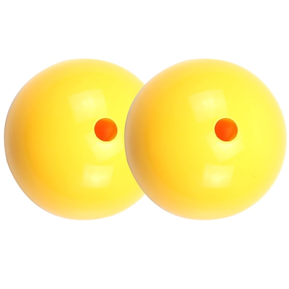 Masteelf 2 Pcs Water Injected Flag Base Sign Pole Yellow