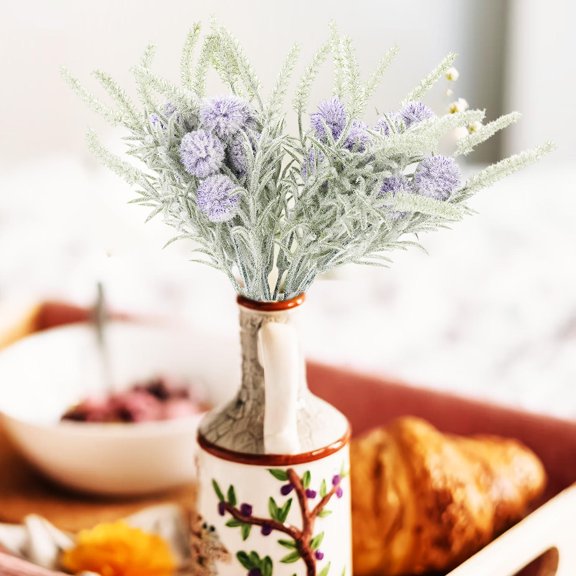 Masteelf 2 Pcs Yellow Flowers Artificial Cream Dandelion Simulated Plants Bride