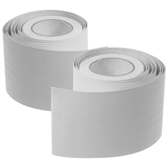 Masteelf 2 Rolls Flexible Baseboard Molding Trim Self-Adhesive Skirting Board Trim Wood Grain Peel and Stick Baseboard for Bedroom Hallway and Corridor