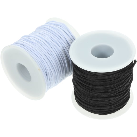 Masteelf 2 Rolls Jewelry Wire Unique Bracelets Elastic Bracelet Cord 5.3X5.5cm