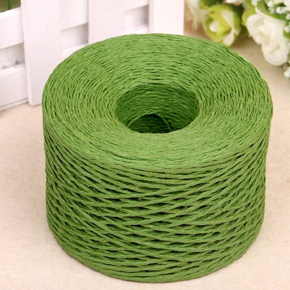 Masteelf 2 Rolls Raffia Paper Ribbon for Weaving and DIY Decoration 200m x 0.2cm x 0.2cm