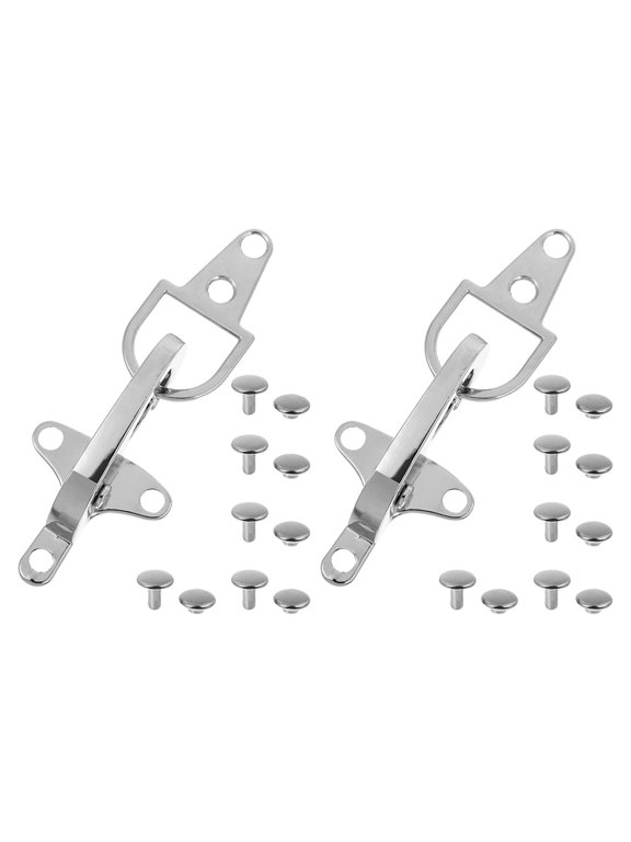 2-Pack Metal Clip Buckles for Coats, Jackets, Belts and Decorative Closures