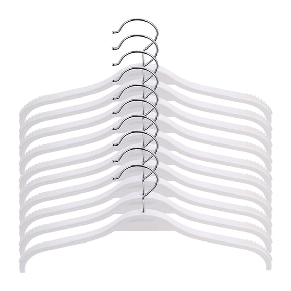 Masteelf 2 Sets 10 Pcs Clothing Hangers Coat Hangers Plastic Traceless Clothes Hangers
