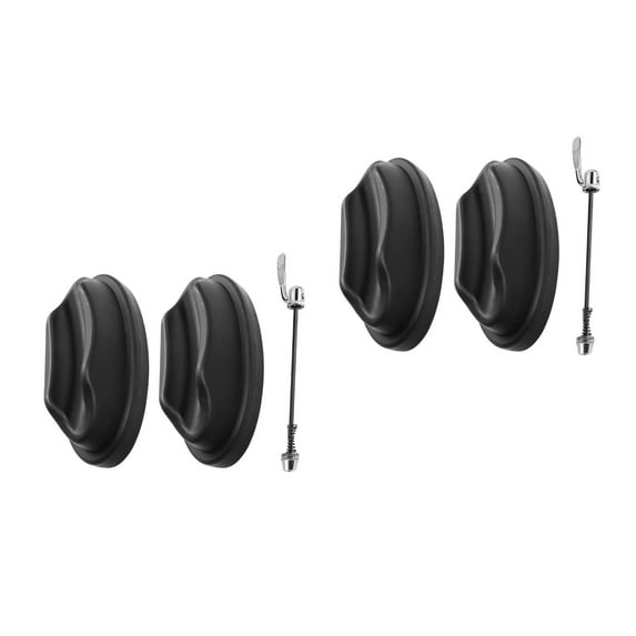 Masteelf 2 Sets Bike Front Wheel Riser Block Bike Riding Platform Accessory Quick Release Level