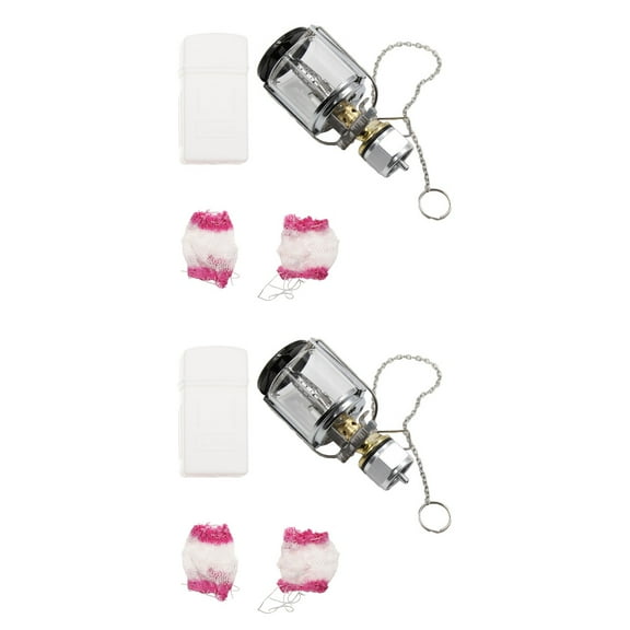 Masteelf 2 Sets Camping with Lantern Propane Lamp Tent Illuminate Tool for Camping