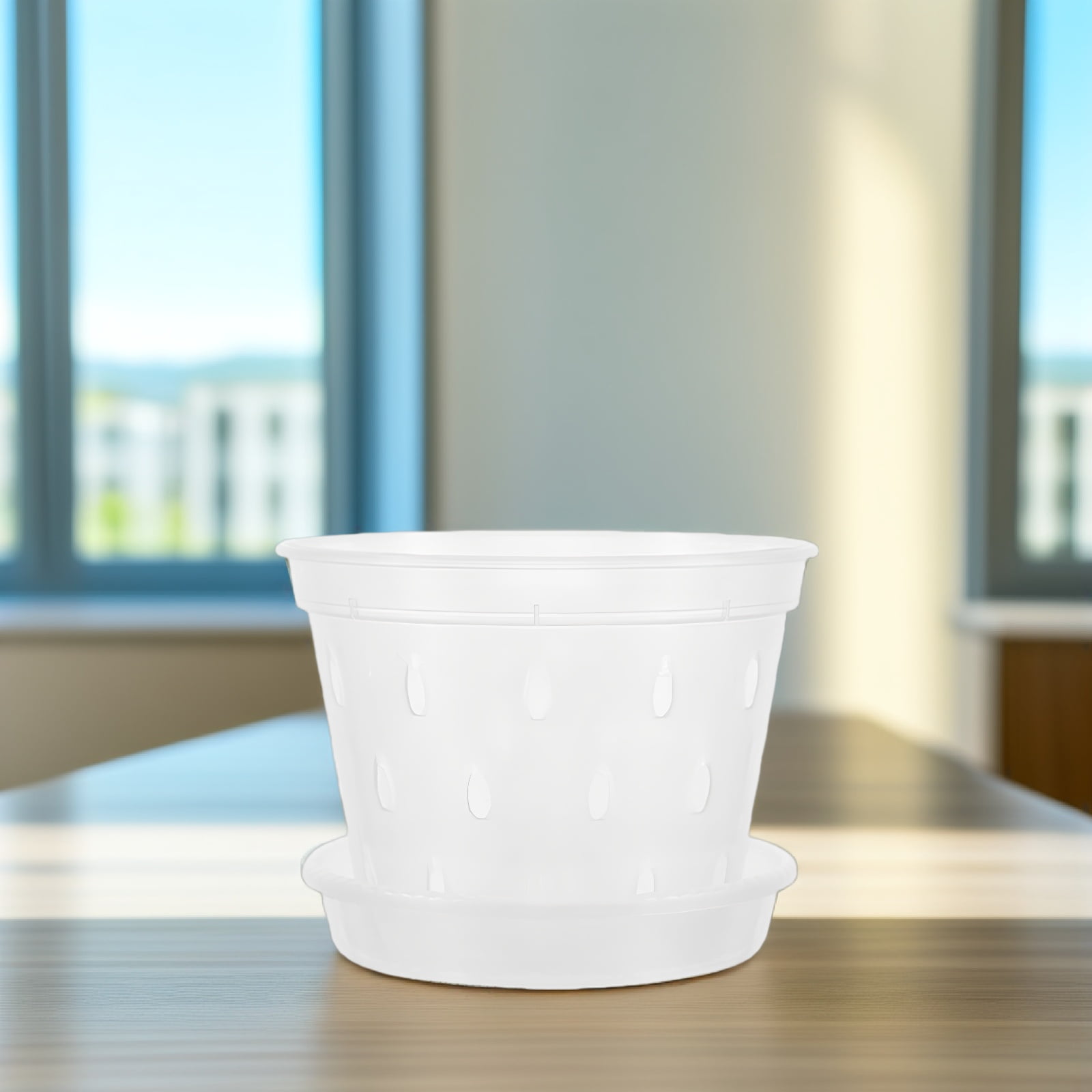 Masteelf 2 Sets Drainage Root Control Pot Orchid Pots Clear Flower ...