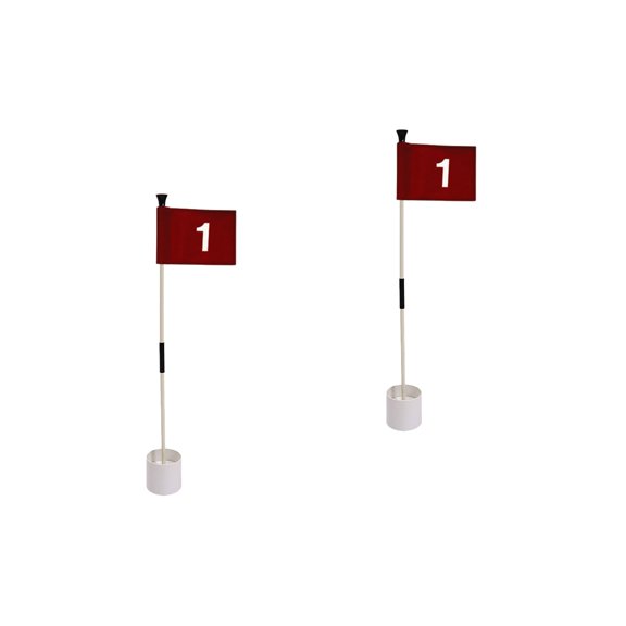 Masteelf 2 Sets Golfing Flag Golfing Training Flag Kit Golfing Court Targeting Flag Golfs Goal Flag