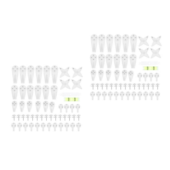 Masteelf 2 Sets  Invisible Wall Hooks for Concrete Invisible Concrete Nail Hard Wall Hook Traceless Hangers Hooks No Damage Hanging Hooks