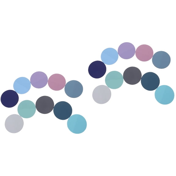 Masteelf 2 Sets Multi-function Note Pads Adorable Memo Pads Portable Round Note Stickers