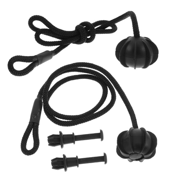 Masteelf 2 Sets Parcel Shelf String Car Boot Rear Strings Hook Clips And Rear Trunk Parcel Shelf String Hanging Rope Car Accessories Replacement Black