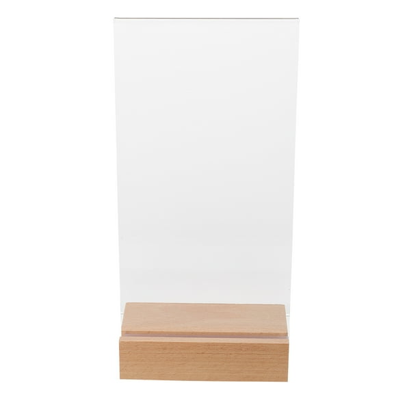 KALLORY Desktop Menu Holder 2 Sets Acrylic Material for Merchant Reception Bill Display