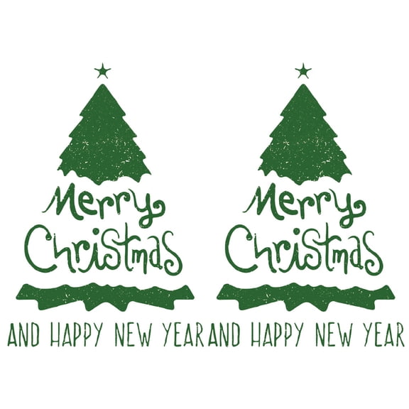 IDEANATEGRATE Photo Prop Wall Clings 2 Sheets 35.4x11.2in PVC For Family Holiday Decor