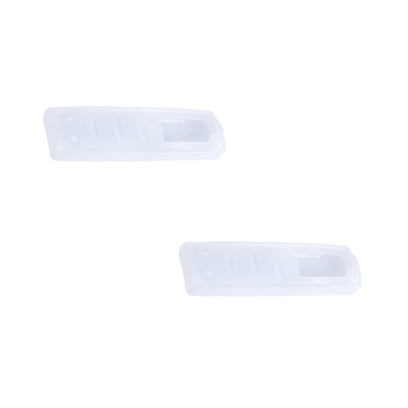 Masteelf 2 pcs  18.5 x 5 x2cm Silicone Protective Storage Bag Waterproof Protector Case Cover For Remote Controls for Video Audio TV Air Condition(Transparent)