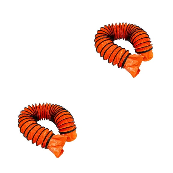 Masteelf 2 pcs  Adaptable Ventilation Tube Vent Hose Waterproof Exhaust Hose (Orange)