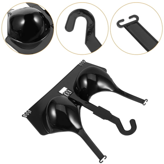HEATSHAKING Bra Mannequin Stand Plastic 2Pcs 11.4X11X2.5In
