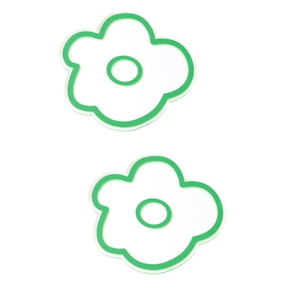 Masteelf 2 pcs Heat Insulation Coaster Transparent Acrylic Cup Mat Practical Placemat