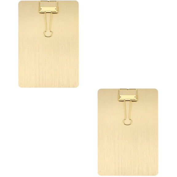 Masteelf 2 pcs  Metal A5 Paper Clipboard A5 File Size Folder Plate Writing Splint Paperboard