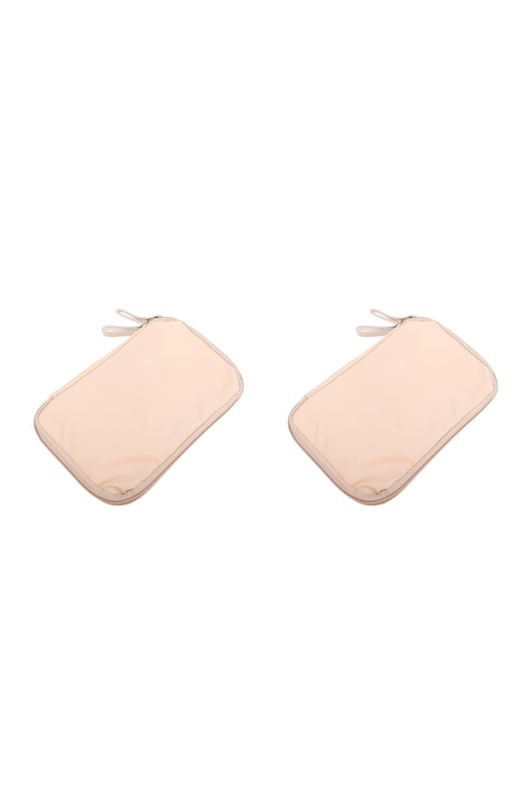 2 pcs Multi-functional Bag Practical Passport Protective Case Nylon Cards Pouch