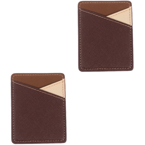 Masteelf 2 pcs Phone Back Cards Case Smartphone Back Wallet Adhesive Phone Cash Pouch