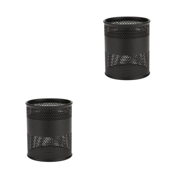 Masteelf 2 pcs Round Pen Holder Iron Round Shape Pen Storage Holder for Home