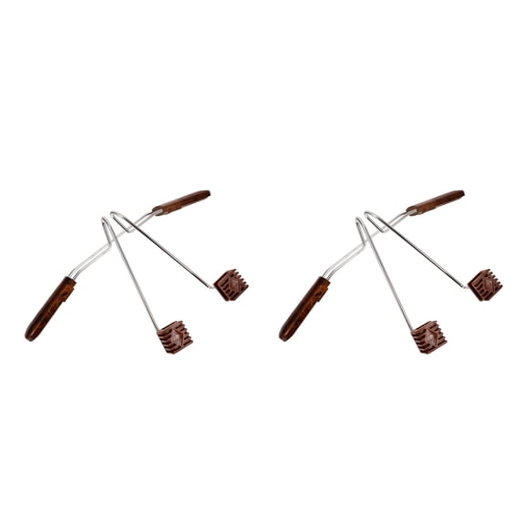 Masteelf 2 pcs Stainless Steel Extension-type Clothes Hanger Coat Hanger (Assorted Color)