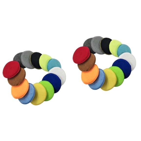 Masteelf 20 PCS Microfiber Wax Applicator Ultra-soft Wax Applicator Sponge Pads Wax Applicator for (Random Color)
