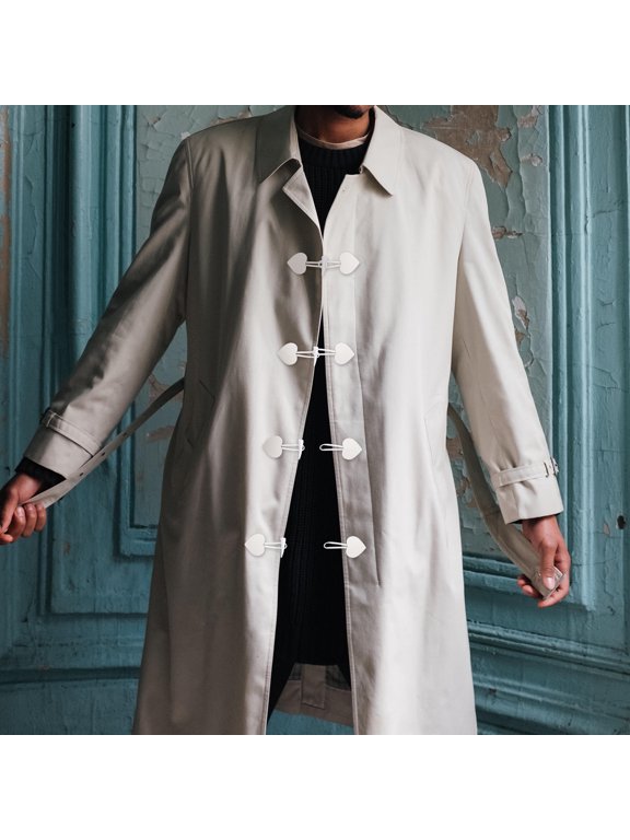 Clothing Toggles White Resin Durable Fasteners for Coats and Cardigans
