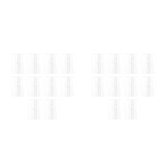 Masteelf 20 Pcs  Acrylic Hinges Box Folding Hinges Transparent Box Hinges Furniture Parts