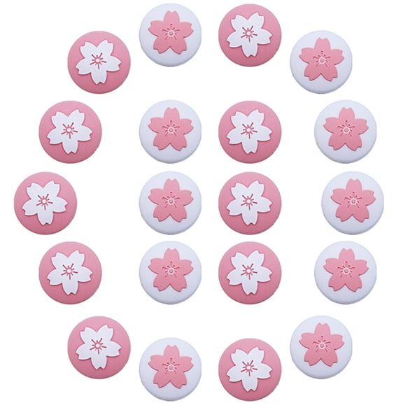 Masteelf 20 Pcs Button Cap Plum Blossom Handle Cap Gaming Controller Grip 2X2X1CM