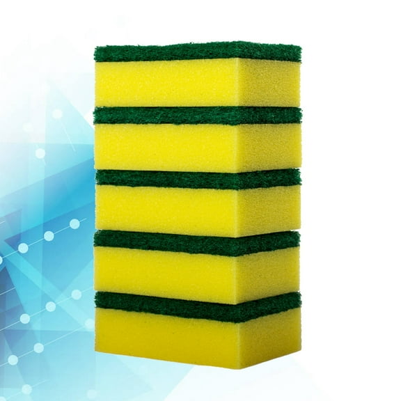 Masteelf 20 Pcs Clean Dish Dishwashing Sponge Blocks Yellow and Green
