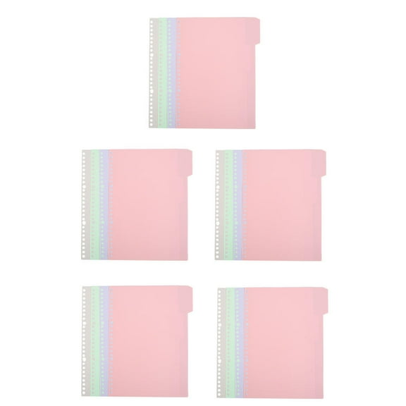 Masteelf  20 Pcs Convenient Tab Dividers Binder File Notebook Cabinet Student