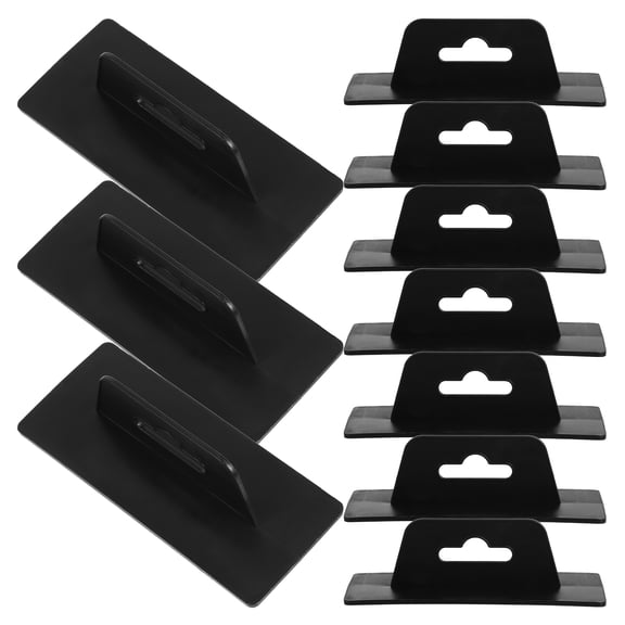 Masteelf 20 Pcs Display Hook Large Tote Bag Bracket Tape Kit Capacity Black