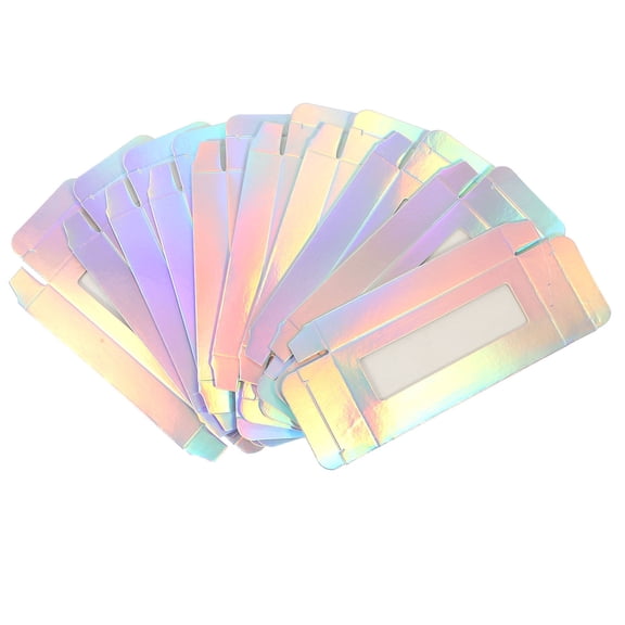 Masteelf 20 Pcs Empty Eyelash Storage Box Spray Lashes Individual Fake Eyelashes Colorful