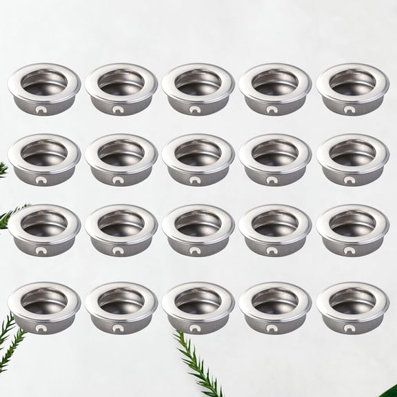 Masteelf  20 Pcs Finger Door Stainless Steel Handle Drawer Cabinet Pull