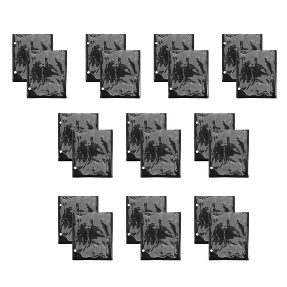 Masteelf Waterproof Music Files Holder with Durable PVC Material Black Color for Music Files 20 Pcs