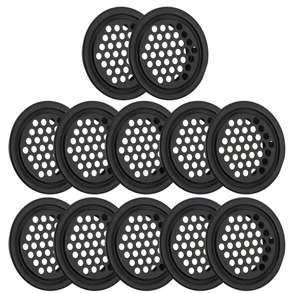 Masteelf 20 Pcs Fly Screen Mesh for Vents Vent Hole Breathable Mesh Vent 4.3X4.3CM Black