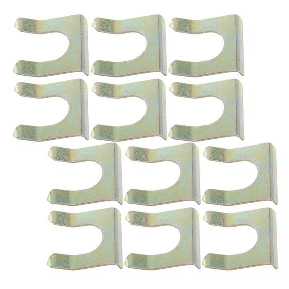 Masteelf 20 Pcs Galvanized U-bolt Pipe Buckle Clamps for Craft Golden