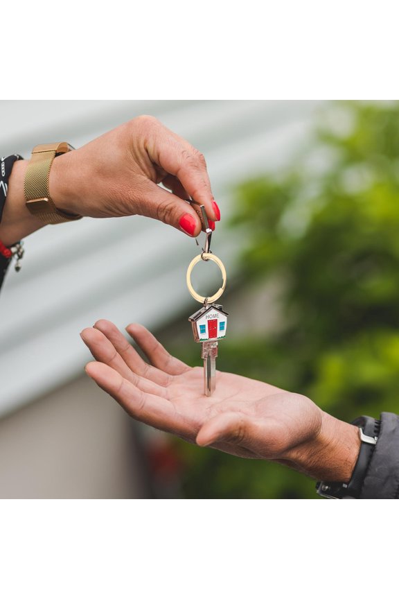 20 Pcs Key Chain Making Ring DIY Round Rings Keychains Golden