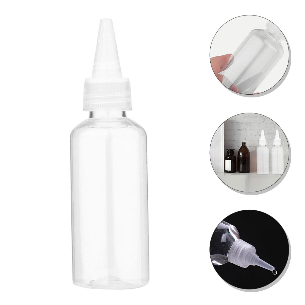 Masteelf 20 Pcs Liquids Spike Squeeze Bottle Pigment Storage Bottles 12X3.5X3.5CM White