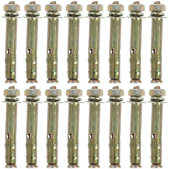 Golden Expansion Bolts for Home Use Steel Fasteners with High Strength and Reliability 20pcs X