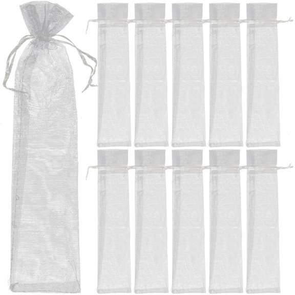 SWETRACE Pouch Bag Organza Storage Bags Silver 20pcs Wrapping