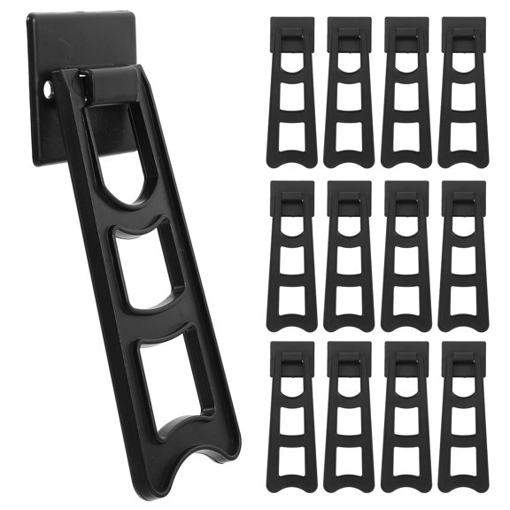 Masteelf 20 Pcs Photo Frame Feet Support Stand Photo Frame Stand 14.70X4.70X0.50CM Black