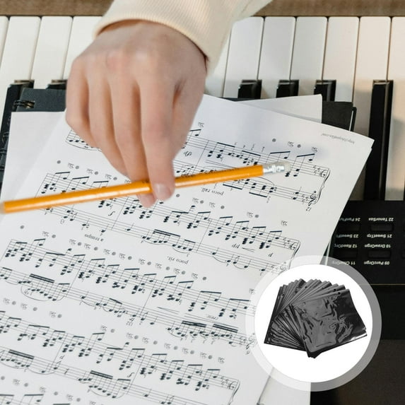 Masteelf 20 Pcs Piano Sheet Music Holder for Organizing Travel Maps Brochures and Documents